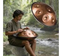 432Hz Handpan Drum - 10 Note Tongue Drum for Sound Healing & Mtat 22" Reminore Instrument with Bag & Stic Perfect for Relaxat & Music Therapy