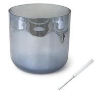 432Hz Starry Gary Alchemy Sound Bowl, Crystal Singing Bowl for Yoga, Quartz Chakra Bowl with Free Acrylic Striker & O-ring (Color : D note, Size : 8")