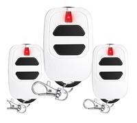 433.92 MHz Garage Door Remote, 3 PCS Garage Door Opener Remote Control, 2 channels, Compatible with GTI2/4, GT2/4, Mio TR2/4, Mio TR2N/4N, Gate Remote Control - White