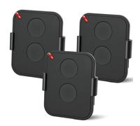 433.92 MHz Garage Door Remote, 3 PCS Garage Door Opener Remote Control, 2 channels, Compatible with ON2E, ON4E, ON1E Rolling Code - Black