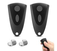 433.92MHz Garage Door Opener Remote Control for Novotron, 2 Channels Garage Door Handheld Transmitter for Novotron 502/504/512/514, Black, Pack of 2