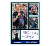 (433) Chris Martin Coldplay Signed A4 Photograph (21 X 297 CM) A4 Print (REPRINT) #####