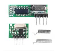 433 MHz Superheterodyne RF Receiver and Transmitter Module, 2-Pack with Antennas Wireless Remote Control Switch for Smart Home Automation Industrial Equipment for access Control
