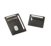 433 small wallet, Buffalo leather dark brown, M