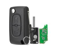 433MHz 2 Button Car Flip Key for Peugeot 207 307 308 408 407 for Citroen C2 C3 C4 C5 Berlingo Xsara Picasso Folding Key Self Included Electronic 46 Chip Ask HU83 Blade CE0536