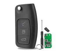 433MHZ 4D63 Chip Fiesta key For Ford Remote Key Fob Ford Fiesta Key Fob Ford Focus 2010 Key C Max S Max Galaxy Mondeo Key Flip Ford Fiesta Remote with HU101 Blade