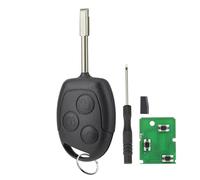 433MHz 4D63 Chip Remote Key For Ford Fiesta MK6 2002 - 2008 / Ford Focus Fiesta Fusion Transit Connect Key fob 3 Buttons with FO21 Blade Screwdriver Key Ring