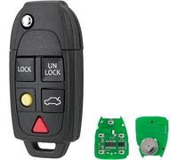 433MHZ 5 Buttons Flip Car Key Fob For VOLVO S60 S80 V70 XC70 XC90 ID48Chip FCCID:LQNP2T-APU Car Remote Key with Uncut Blade