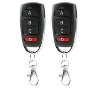 433mhz Universal Remote Garage Door Opener,2PCS Duplicator Replacement Garage Gate Electric Remote Control Key Fob Wireless Cloning for Gates Doors Control Keychain with Transmitter 4 Button