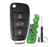 434MHz 3 Button For Audi Key Fob Car Remote Replacement For Audi A3 TT S3 A4 S4 Remote Key Fob with ID48 Chip 8P0837220D