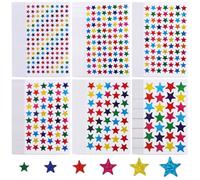 4360 Pcs Colourful Star Stickers, 6 Different Size, Small Size