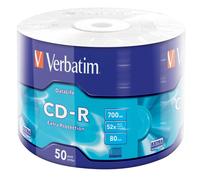 43787 52X 700MB 50Pk CD R Extra Protection Wrap Spindle Matt Silver