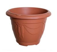 43Cm Plastic Planter Round Venetian Flower Plant Pot Terracotta Garden Basket