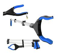 43inches Litter Pickers Rubbish Picker Grabber - 110cm Long Reach Litter Pickers for Adults Pickers Grabber Stick for Picking Rubbish Weeds Leaves Gardening Elderly Disabled(Blue)