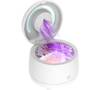 43kHz Ultrasonic Retainer Cleaner,3-Minute Deep Clean Ultrasonic Denture Cleaner Machine,One-Touch Operation Ultrasonic Cleaner for Retainers, Mouth Guards, Braces,Toothbrush Heads