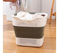 43L Collapsible Laundry Basket Heavy Duty Pop Up Clothing Washing Storage Bucket Laundry Hamper Telescopic Fold Away Space Saving Laundry Storage Hamper