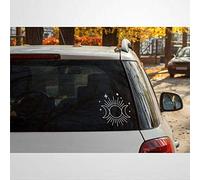 43LenaJon Pagan Decal Triple Goddess Symbol Witchcraft Witchy Wicca Wiccan Vinyl Die Cut Decal Car + Laptop Sticker Multicolor Mystical