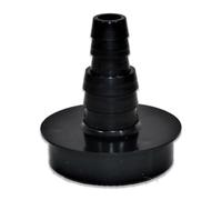 43mm/1.5" Solvent Weld 2-Stepped Hosetail (Black) - for Flexible Hose (13mm & 18mm ID) | Barbed Hose Fitting | Multi Hose Adaptor | Corrugated Pond Pipe