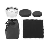 43MM 2X Aluminum Alloy Black Magnification Lens for 58MM Camera Lenses