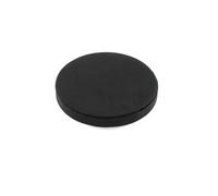 43mm dia x 6mm high Rubber Coated POS Magnet c/w M4 Boss Thread (Flush x 3mm deep) - 8kg Pull