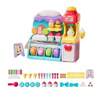 43PCS DIY Ice Cream Play Dough Set, Playdough Ice Cream Set for Kids, Creative Play Dough Kit for Toddlers, Role Play & Sensory Skills Toy, Art Crafts Dough Tools Kit for Girls Aged 3+ Years Old