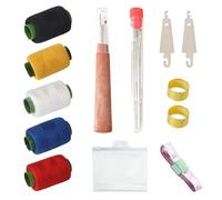 43Pcs Sewing Tool Set with Tape Measure, 30 Stainless Steel Needles, Needle Case, Thread, Threader, Thimble & Seam Ripper, Portable Travel Sewing Kit for Beginners, Home Clothes Mending