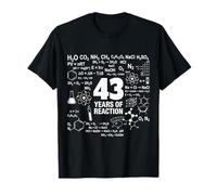 43rd Birthday 43 Years Old Funny Chemistry Nerd Humor Geek T-Shirt
