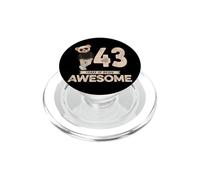 43rd Birthday Boy Girl 43 Years Forty Three PopSockets PopGrip for MagSafe