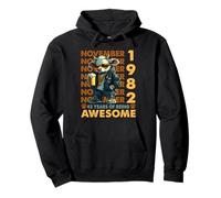 43rd Birthday Cow Legends November 1982 43 Years Old Mens Pullover Hoodie