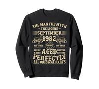 43rd Birthday Gifts For Men September 1982 43 Year Old Bday Sweatshirt