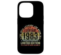 43rd Birthday Legends February 1996 Vintage 43 Years Old Case for iPhone 14 Pro