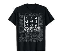43rd Birthday Matrix Determinant Math Nerd Funny Value Graphic T-Shirt, Men, Black, M