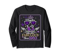 43rd Birthday Queen Chapter 43 Fabulous Since 1983 Women Long Sleeve T-Shirt