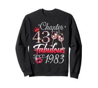 43rd Birthday Queen Chapter 43 Fabulous Since 1983 Women Sweatshirt