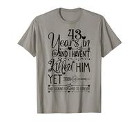 43rd Wedding Anniversary for Wife & Her 43 Years of Marriage T-Shirt