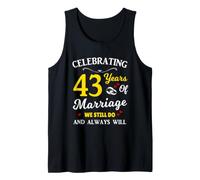 43rd Year Wedding Anniversary Tank Top