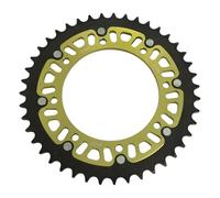 43T 520 Pitch Motorcycle Rear Sprocket Yellow Compatible With KLR650R 1987-2018 KLE250 A1-A6 1993-2001 Fits Various Models
