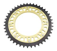 43T Rear Sprocket Yellow Compatible With Kawasaki KLR650R | Fits KLR650R 1987-2018 And KLE250 A1-A6 1993-2001; 520 Chain Pitch