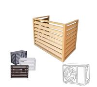 43x23x31 in Outdoor Air Conditer3 Panel Freestanding Enclosure with Top Trash Can Cover & Pool Equint Shield Aluminum AC Guard Fence