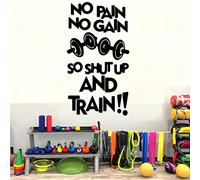 43x78cmCreative Gym Decoration Wall Stickers Quote NO Pain NO GAIN Removable Decal,PVC Material Cinyl Wallpaper,Wateproof Wallpape,Home Deco