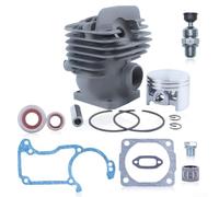 44.7mm Cylinder for Piston Kit for MS260Pro 026 for Chainsaw Top End Rebuild with Gasket Seal Bearing Valve Steel