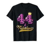 44 and Fabulous T-Shirt 44 yrs old B-day 44th Birthday Gift T-Shirt