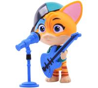44 Cats - Lampo + Guitar - 7cm/ 3" Tall