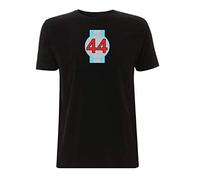 44 F1 T Shirt Lewis Hamilton Number Formula 1 Racing UK Driver World Champion (Medium, Black)