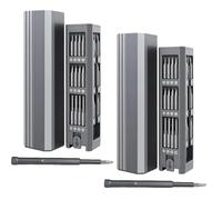 44-in-1 Precision Screwdriver Set, Electronic Equipment Maintenance Tool with Pop-Up Magnetic Metal Storage Box, Repair Tool Kit for Laptop Phone Camera (2SETS)