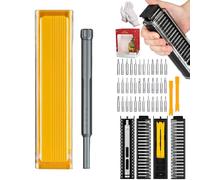 44-in-1 Precision Screwdriver Set - for Effortless, 3.7V Mini Electric Screwdriver Set with Pop-Up Storage Box, 3 Torque Settings for Electronics Phone Camera Laptop Watch (40in1 Manual Y)
