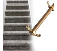 44 Inch Long Brass Stair Rods - 8 Pcs Stair Carpet Rod Holders for Carpet Runners - Durable Home Stair Rods for Enhanced Decor and Stability - Ideal for 22-48 Inch Staircases
