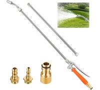 44 inch Sprayer Wand Replacements, Sprayer Wand Parts with Ergonomic Long Handle, 3/8" & 1/4" Brass Barb Universal for Spray Wands for Garden Hose