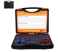 44 Male/Female Bolt Size and Thread Gauge, Nut and Bolt Thread Checker Box (23 Inch & 21 Metric) Bolt and Nut Gauges for Recognizing Size on Tricky and Narrow Area