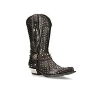 (44) NEW ROCK M-7928-S1 black Leather Heavy Biker boots